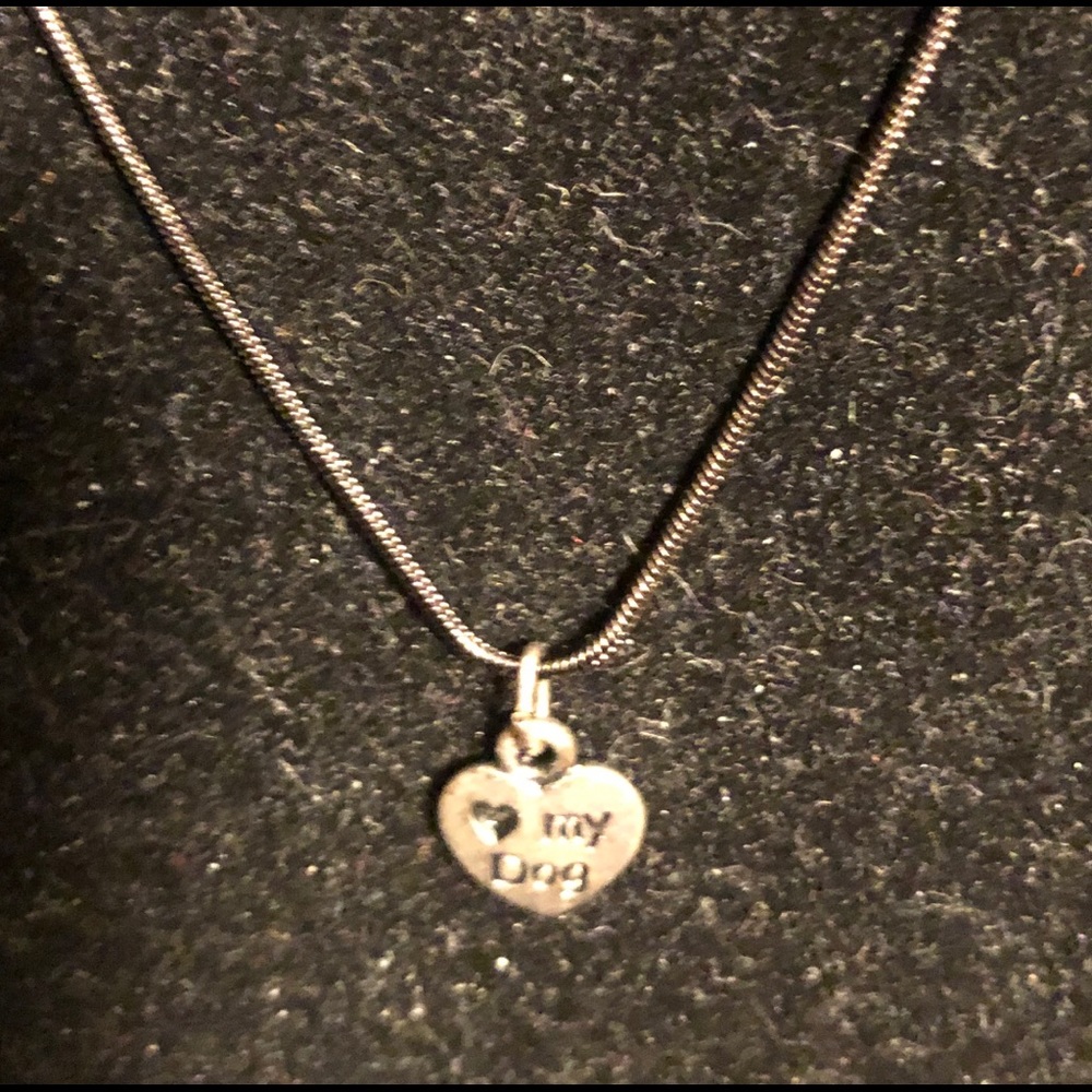I Love My Dog Necklace